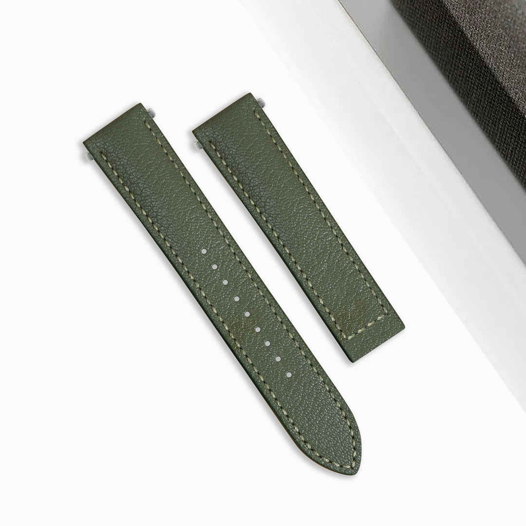 Cartier New Santos Quick Release Straps - Chevre Basil – Liger Straps