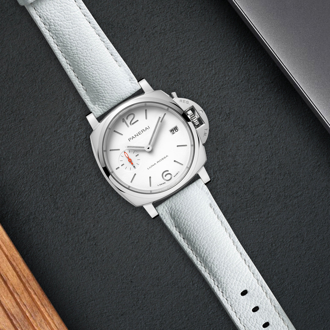 PANERAI ホワイト ラバーベルト ZEALANDA社製 パネライ用ラバーベルト ：腕時計ベルトオーダー