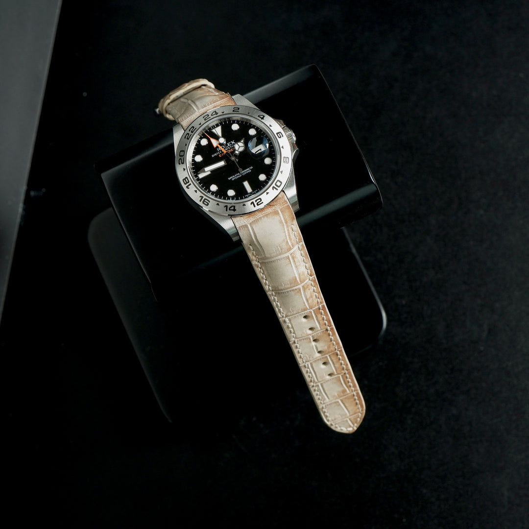 Rolex Explorer Straps - Croco Himalayan – Liger Straps