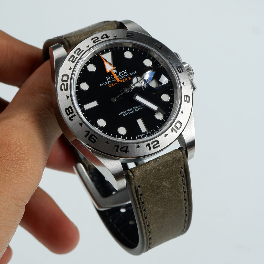 Rolex Explorer Straps - Diablo Grey – Liger Straps