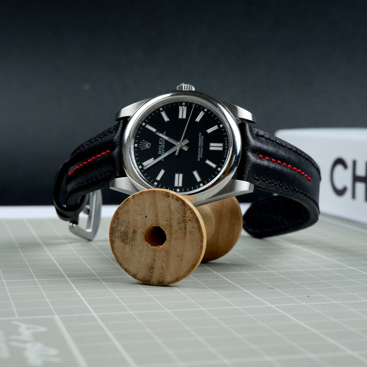 Rolex Oyster Perpetual Straps - Double Ridge Black – Liger Straps