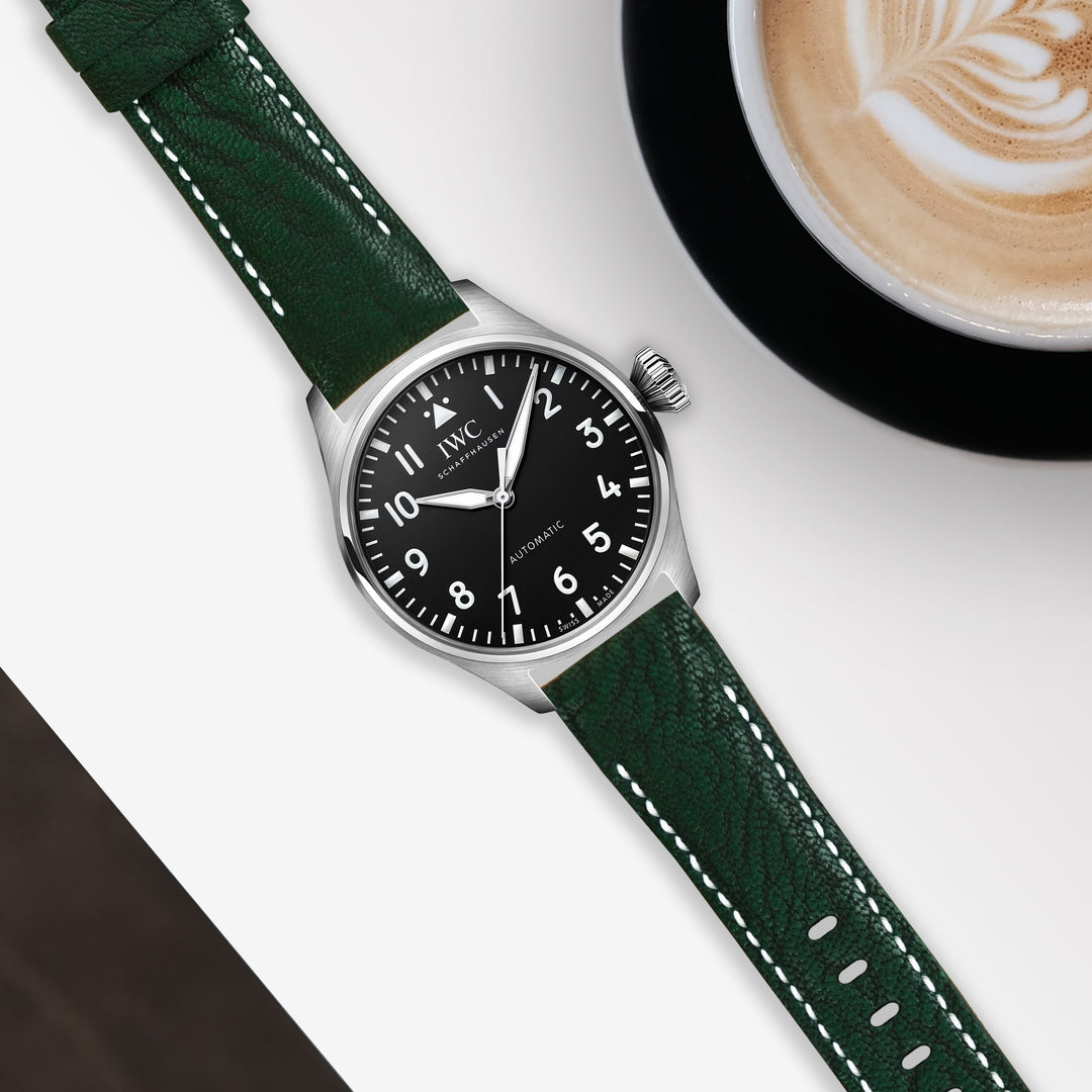 IWC Easx Change Straps - Elephant Dark Green – Liger Straps