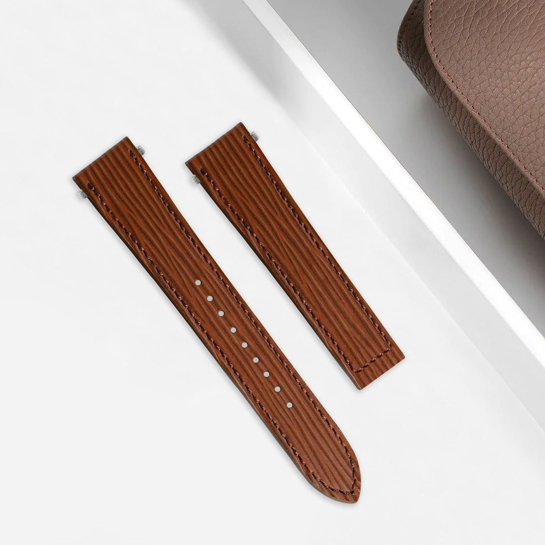 Cartier New Santos Quick Release Straps - Epi Brown – Liger Straps