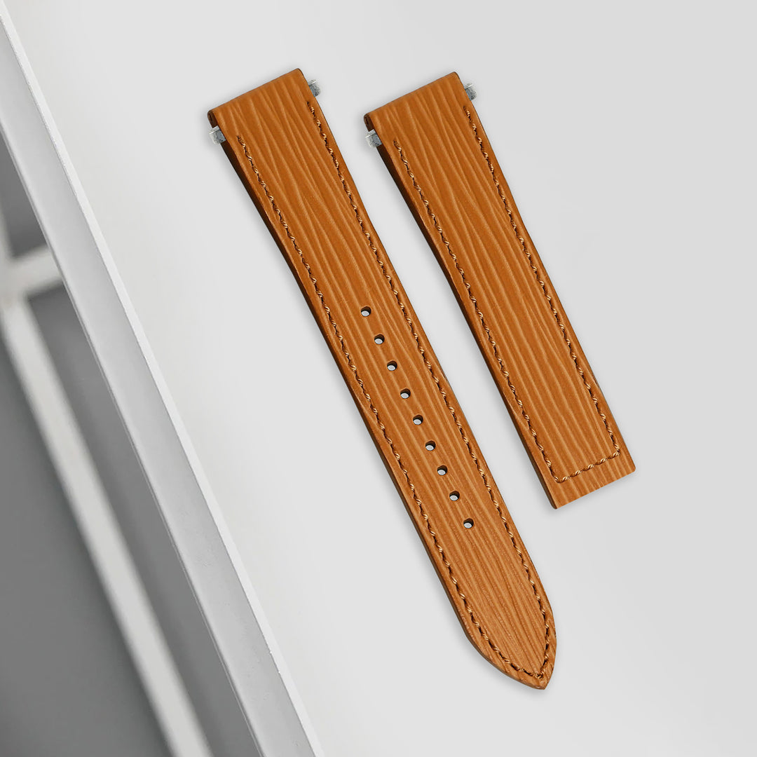 Cartier New Santos Quick Release Straps - Epi Gold – Liger Straps