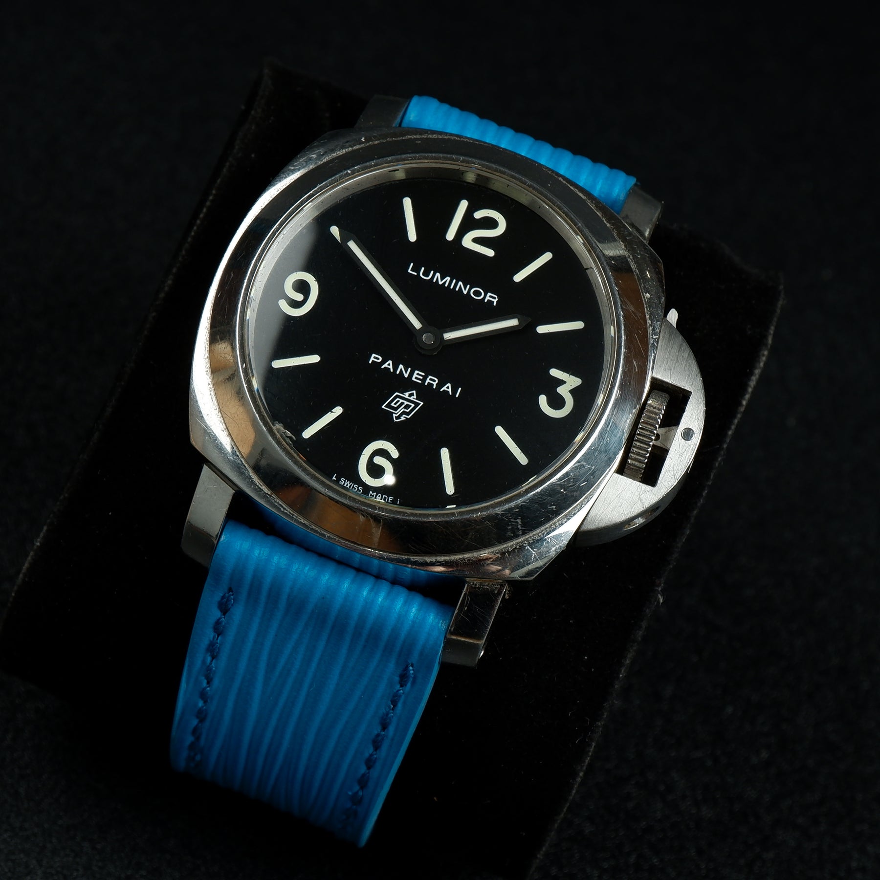 Panerai Luminor Straps - Epi Turquoise – Liger Straps