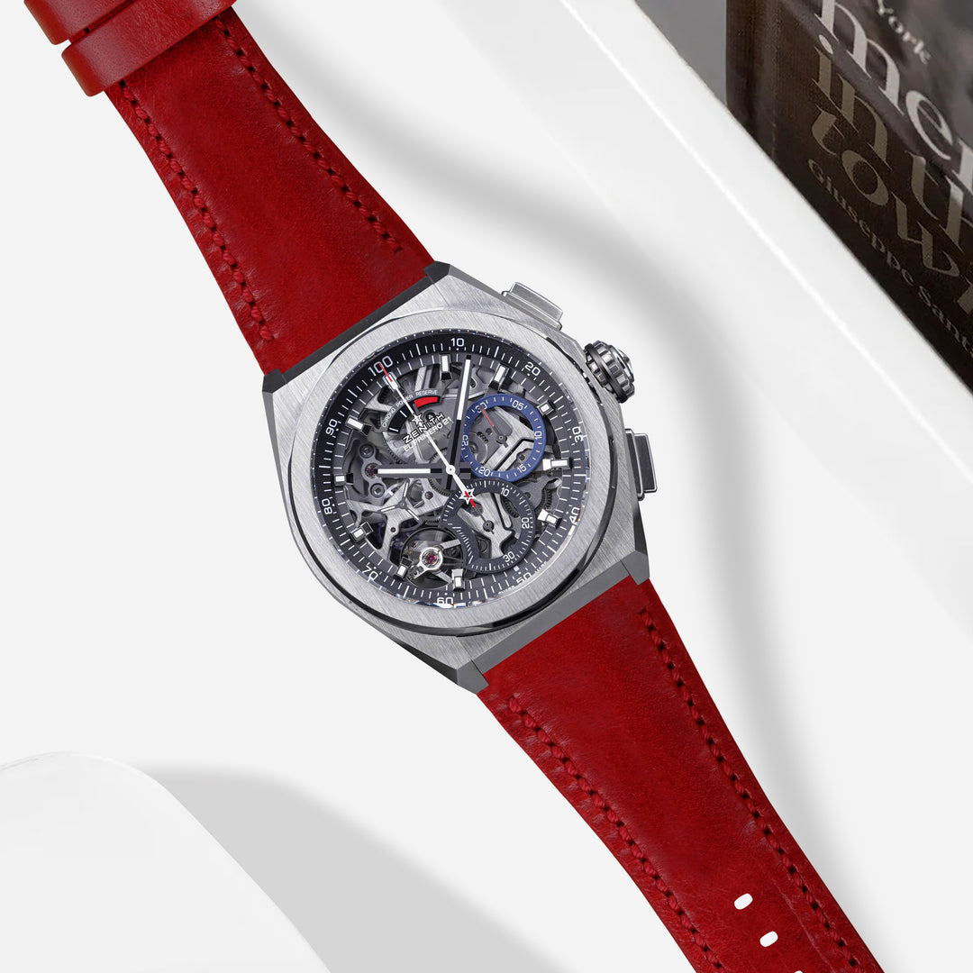 Zenith Defy Straps - Ghachos Red – Liger Straps