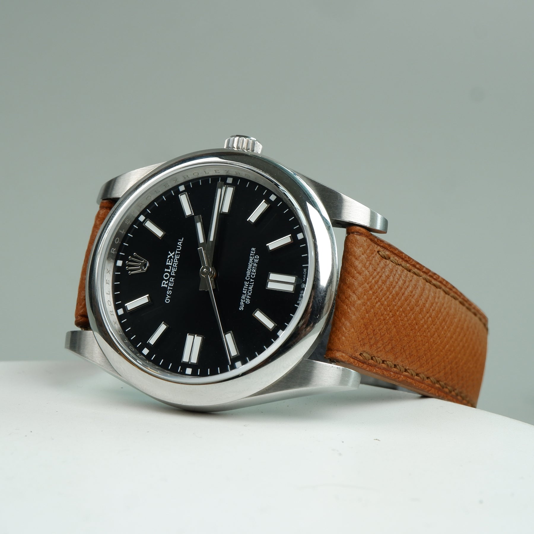 Patron Roulex Rolex Oyster Perpetual Straps - Patron Brown – Liger Straps