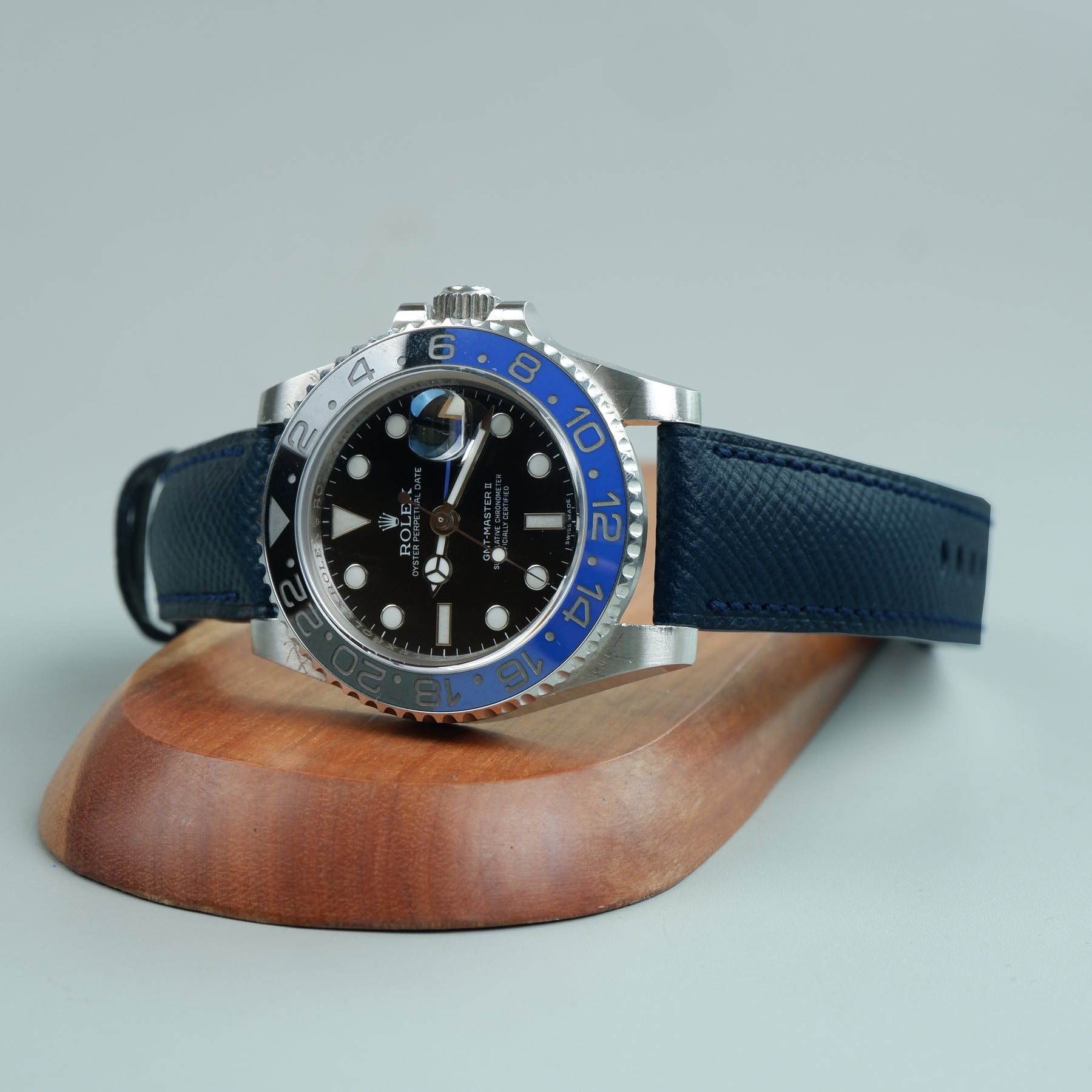Patron Roulex Rolex GMT Master II Batman Straps - Patron Navy Blue – Liger Straps