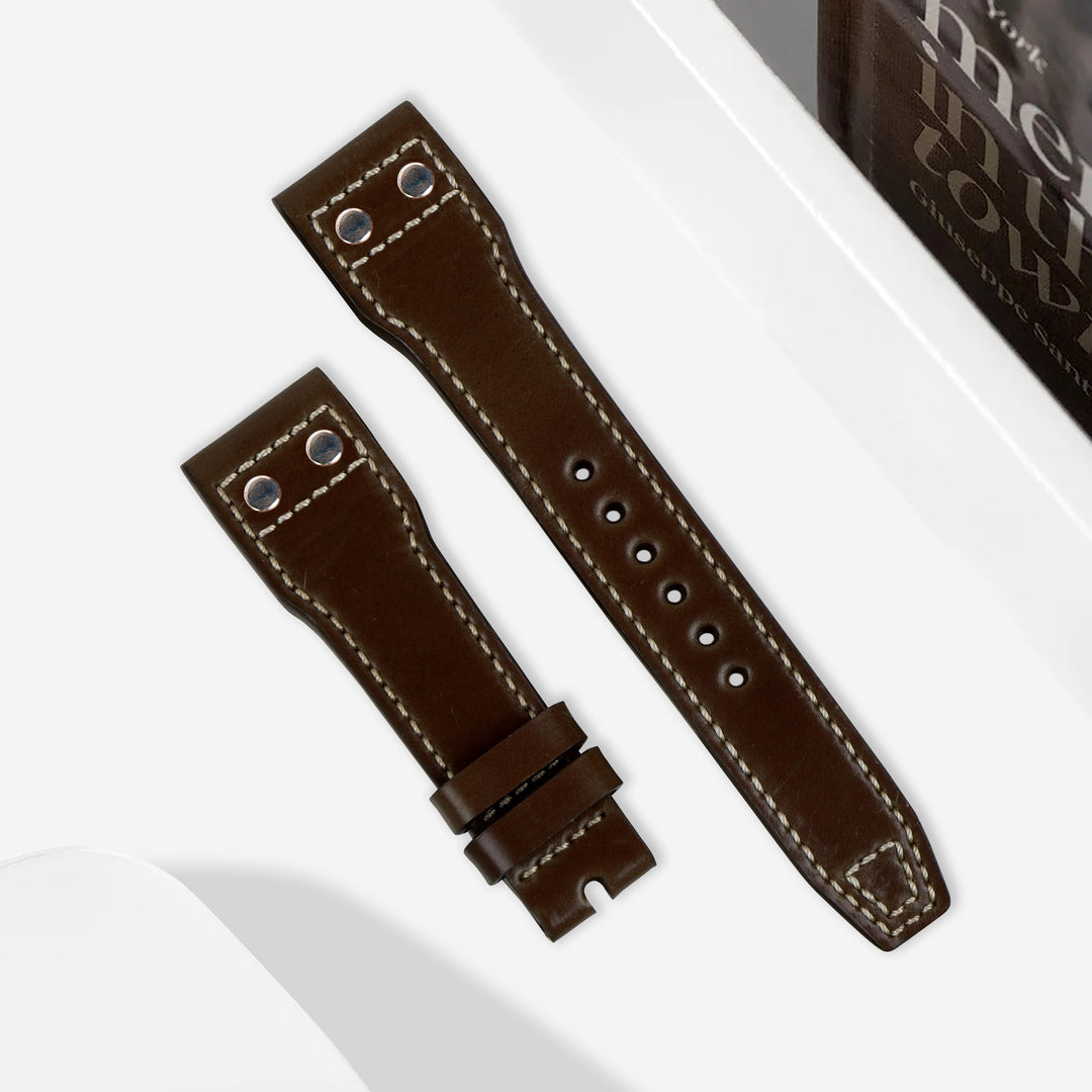 Iwc Pilot Straps - Santoni Rivets – Liger Straps