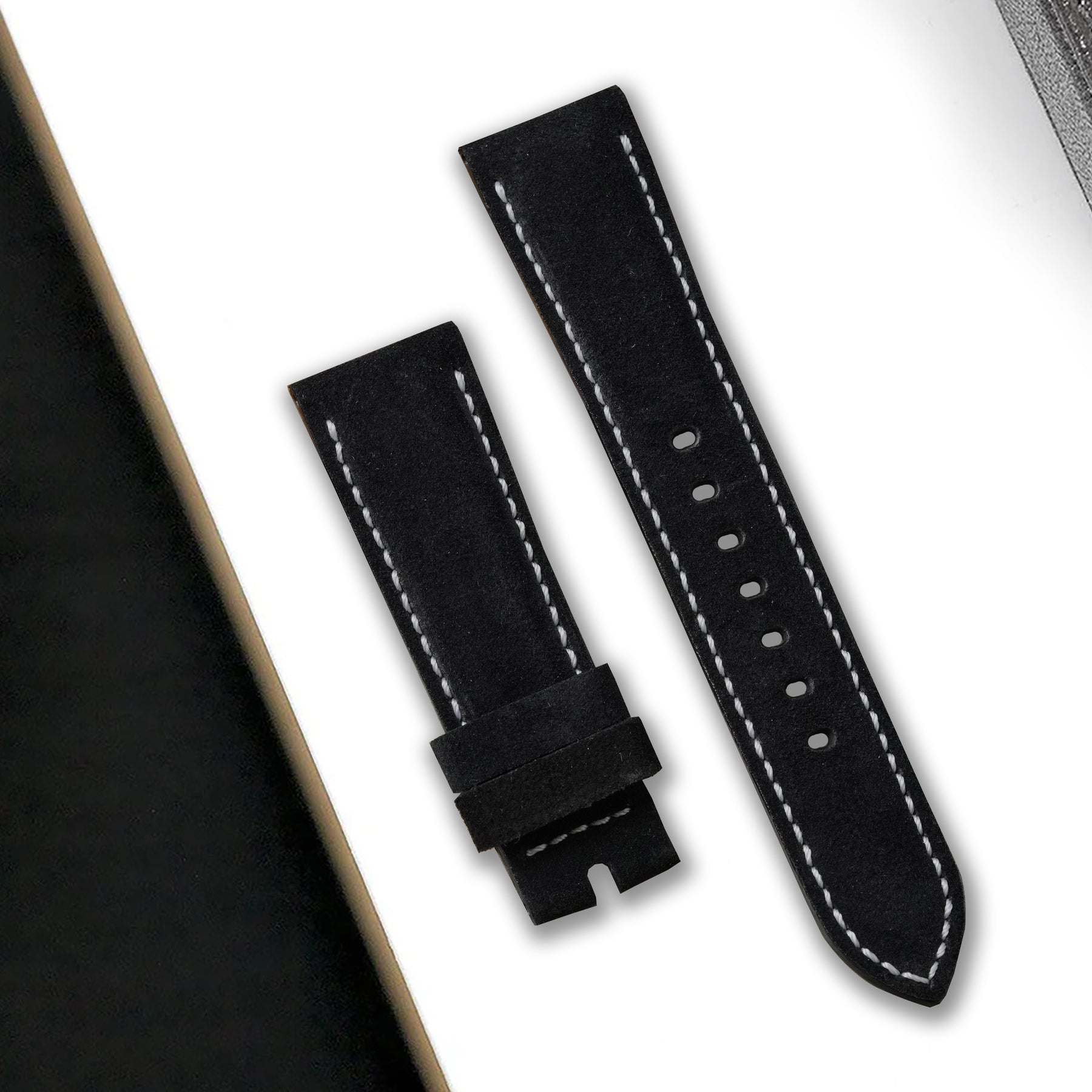 Navitimer Strap Breitling Navitimer Straps - Suede Black – Liger Straps