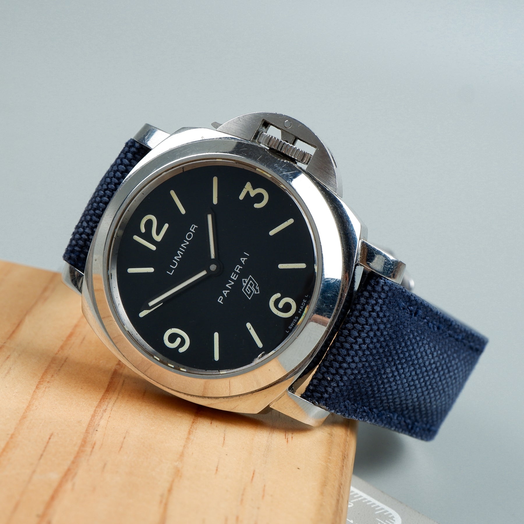 Panerai Luminor Straps Vintage Canvas Navy Blue Liger Straps