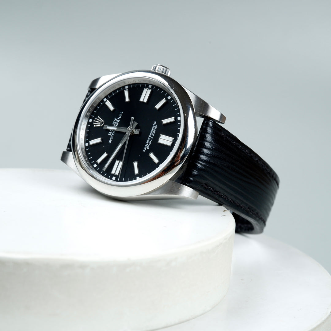 Rolex スナップバック USA製 90s ブラック 4liger-straps-epi-black-rolex-