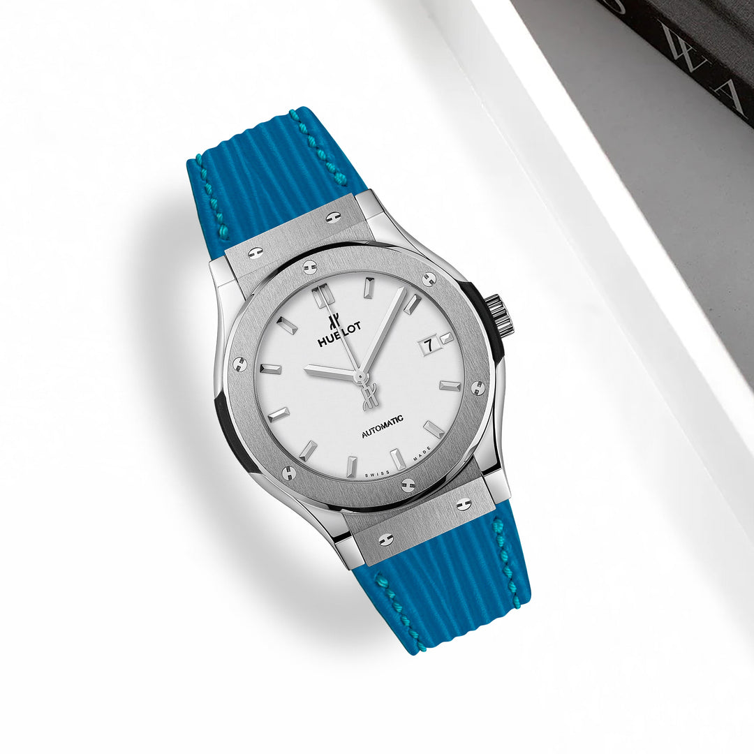 Hublot Classic Fusion Straps - Epi Sky Blue – Liger Straps