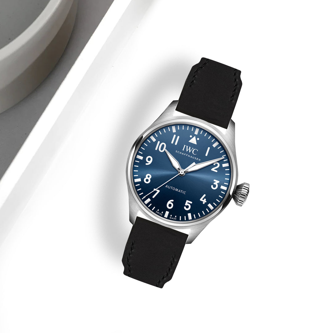 IWC Easx Change Straps - Pilot Cordovan Black – Liger Straps