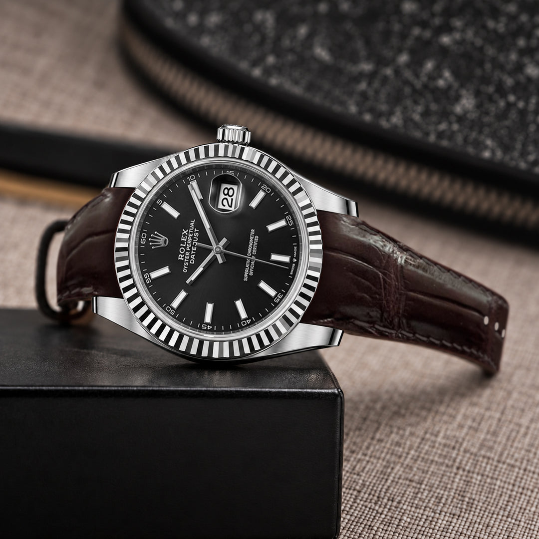 Rolex Datejust Straps - Croco Tobacco – Liger Straps