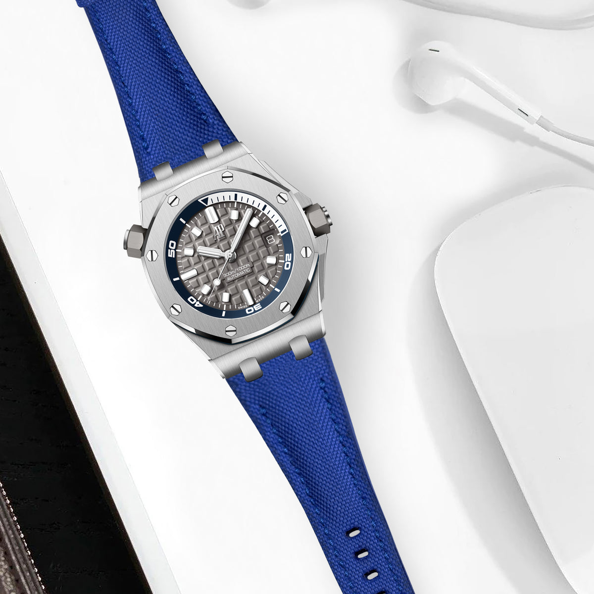 AP Interchangeable Quick Release Straps - AP Canvas Electric Blue ...