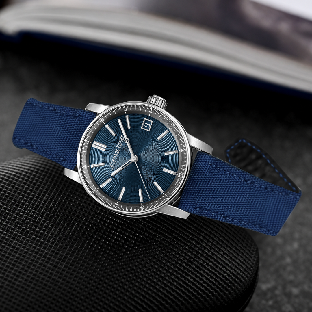 Audemars Piguet Code 11.59 XS ストラップ AP Code 11.59 Straps - AP Canvas Navy Blue – Liger Straps