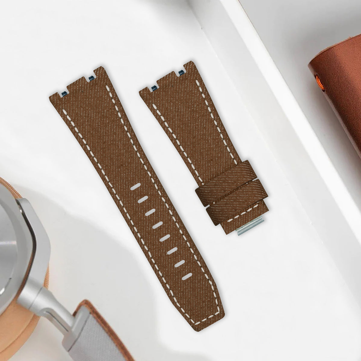 AP Interchangeable Quick Release Straps - AP Denim Oakwood – Liger Straps