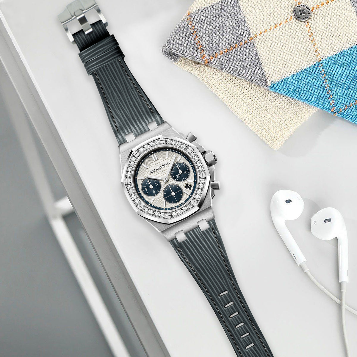 AP ROO 37mm Ladies Straps - AP Epi Grey – Liger Straps