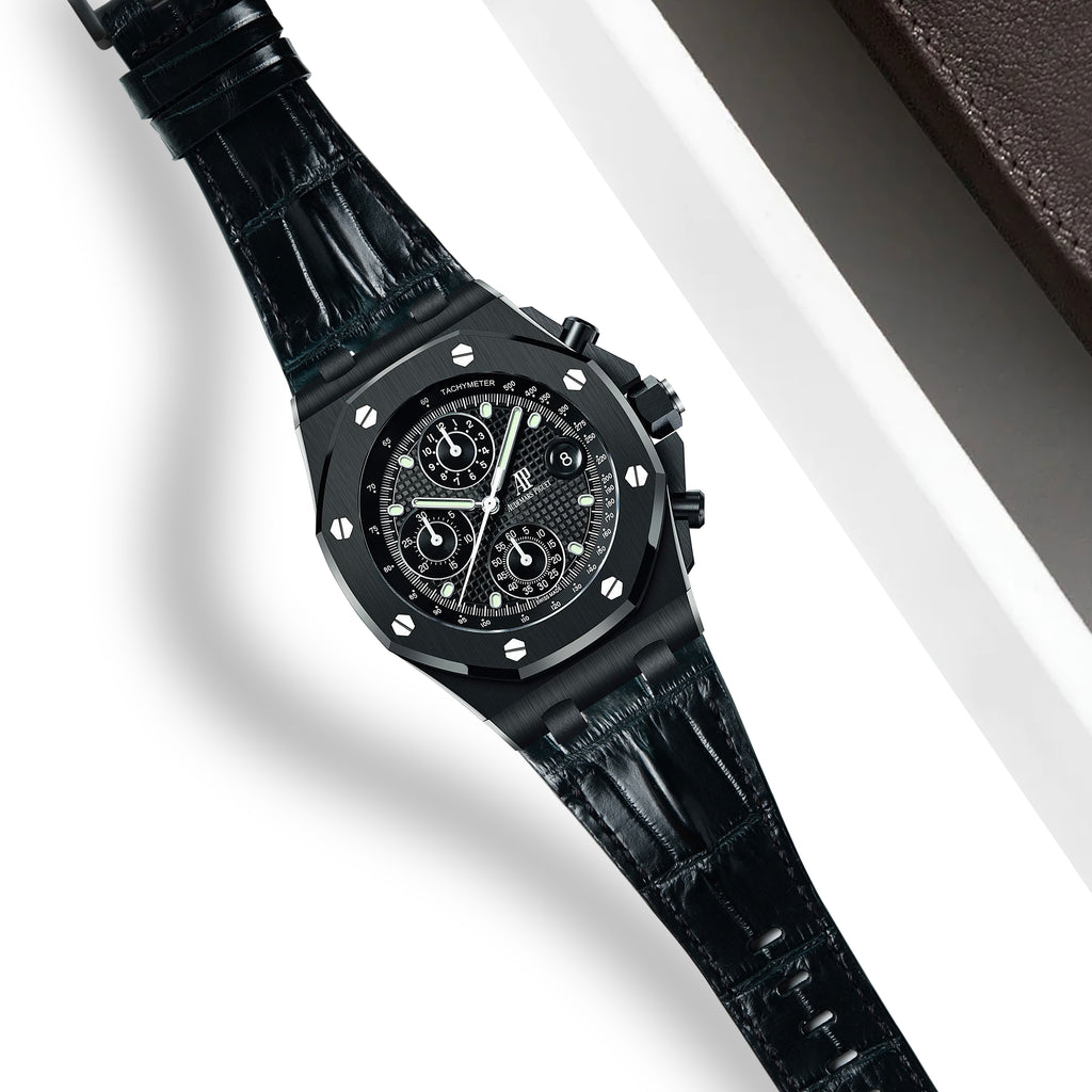 AP ROO 42mm Straps - AP Hornback Black – Liger Straps