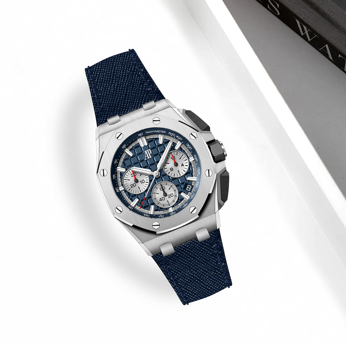 AP Interchangeable Quick Release Straps - AP Saffiano Navy Blue – Liger ...