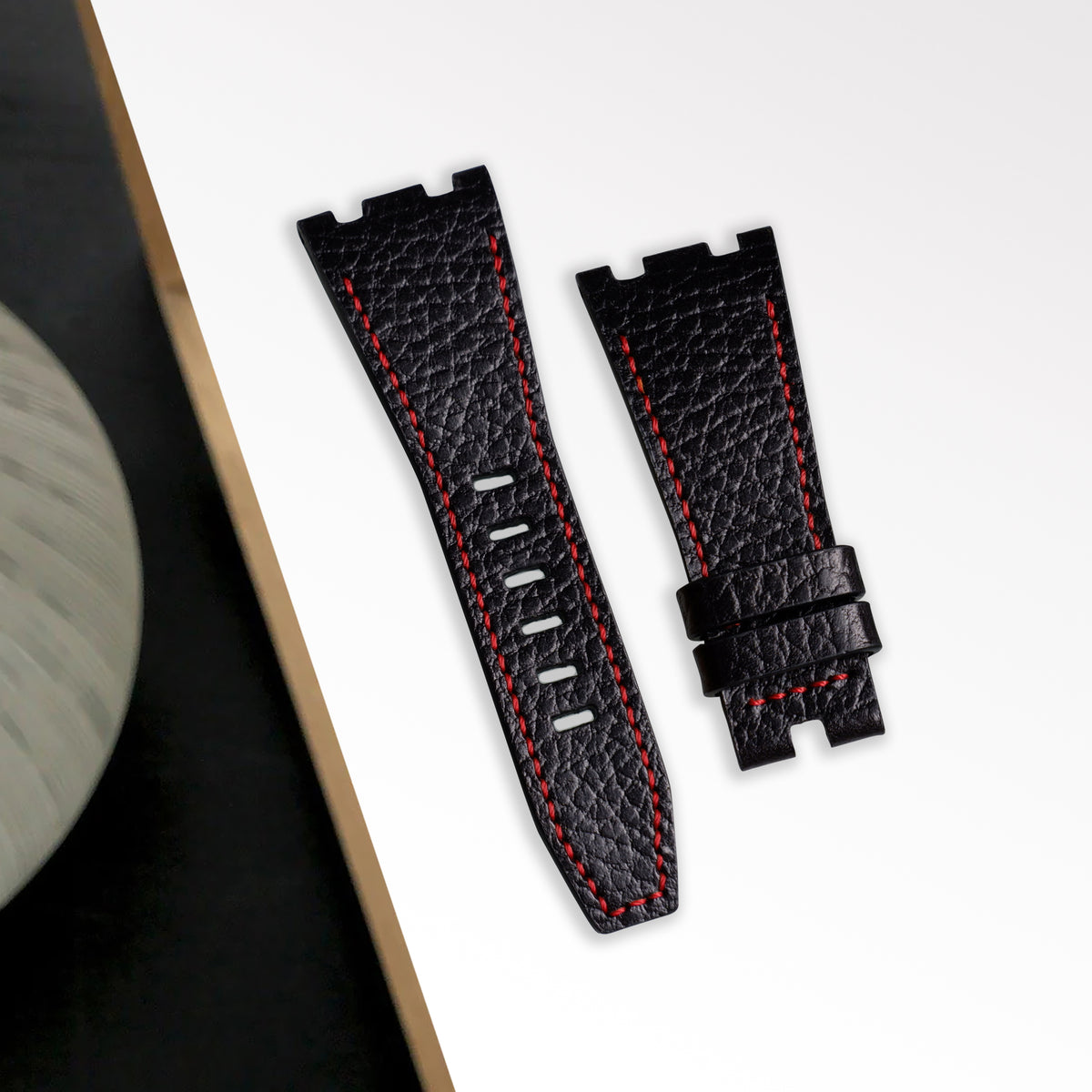 AP Royal Oak 39&41mm Straps - AP Tjakra Black Red – Liger Straps