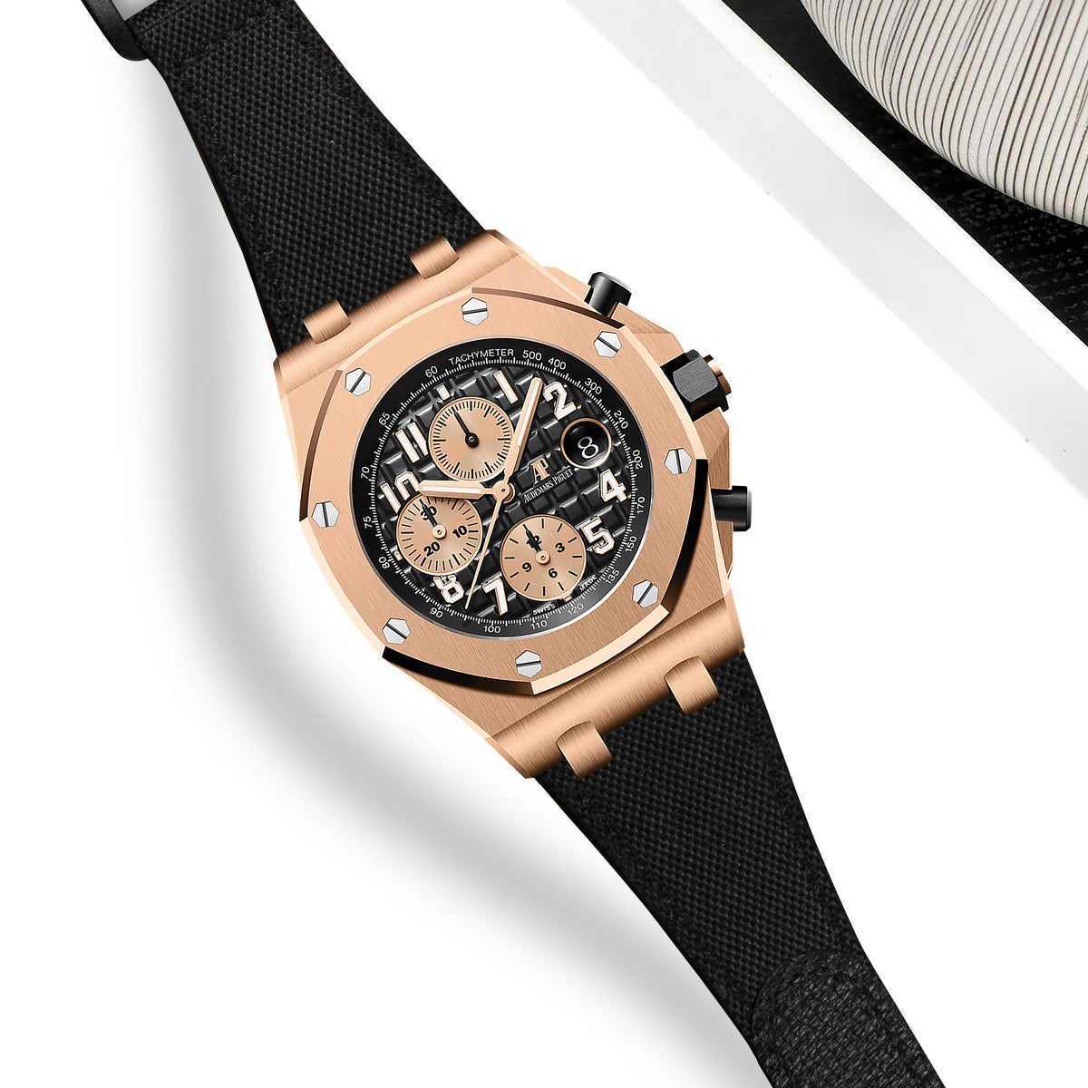 Ap Roo 42mm Straps - Ap Velcro Canvas Black – Liger Straps