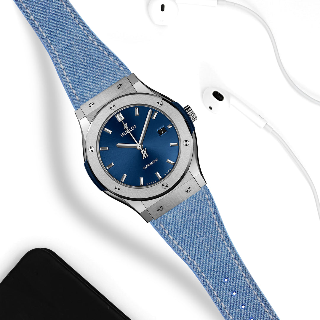 Hublot Classic Fusion Straps Blue Jean – Liger Straps