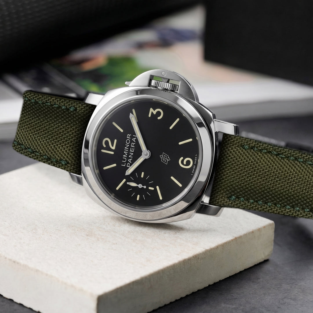 Panerai Luminor Straps - Canvas Army Green – Liger Straps