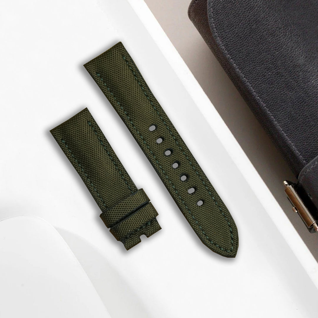 Panerai Luminor Straps - Canvas Army Green – Liger Straps