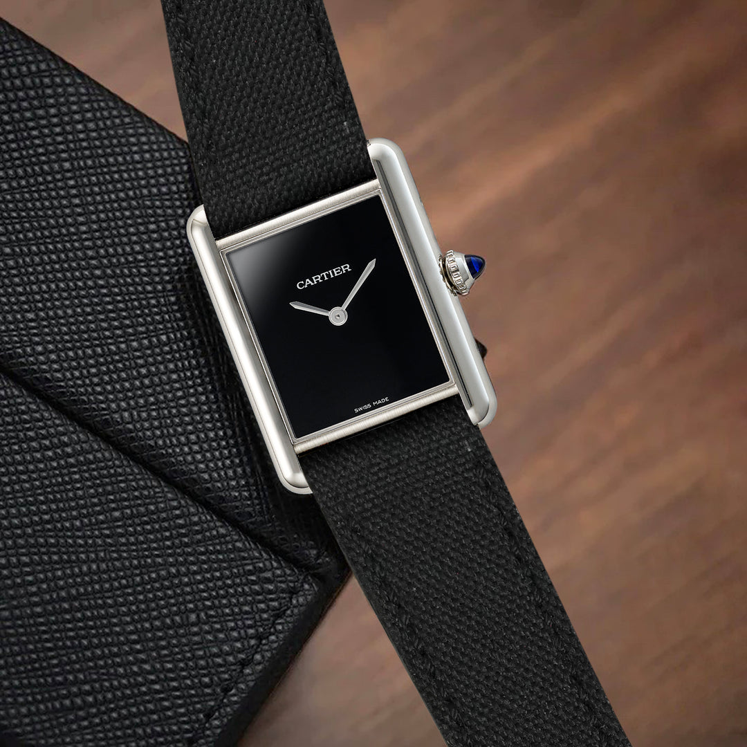 Cartier Tank Straps - Canvas Black – Liger Straps