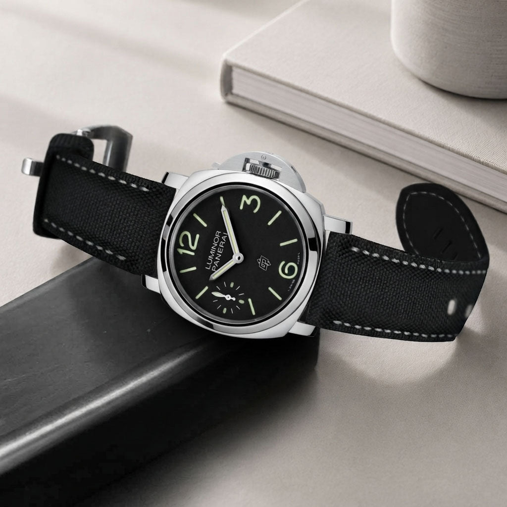 Panerai Luminor Straps - Canvas Black – Liger Straps