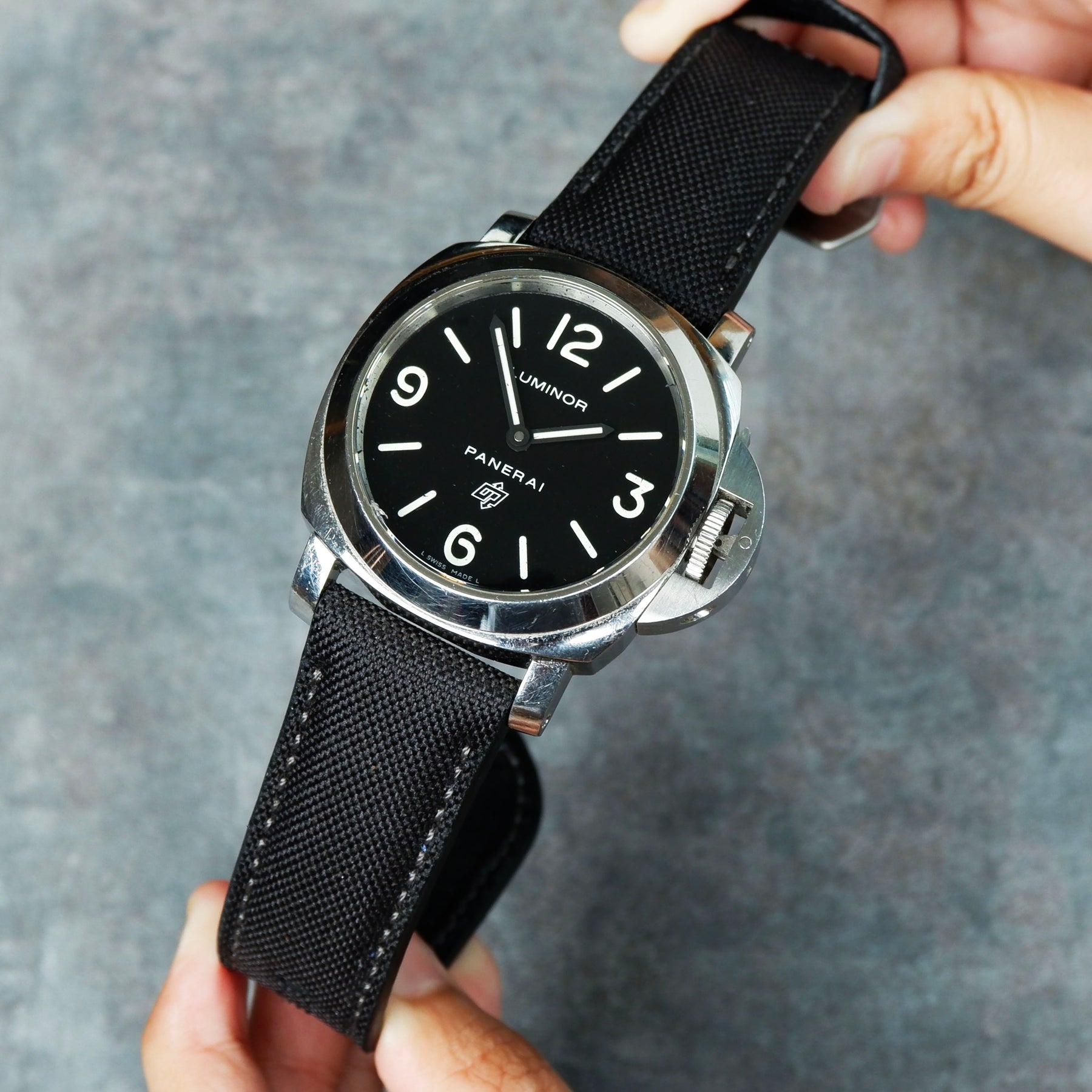 Panerai Luminor Straps Canvas Black – Liger Straps