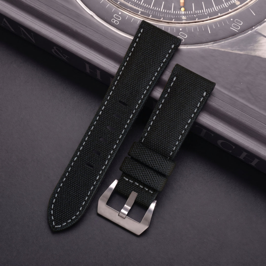 Panerai Luminor Straps - Canvas Black – Liger Straps