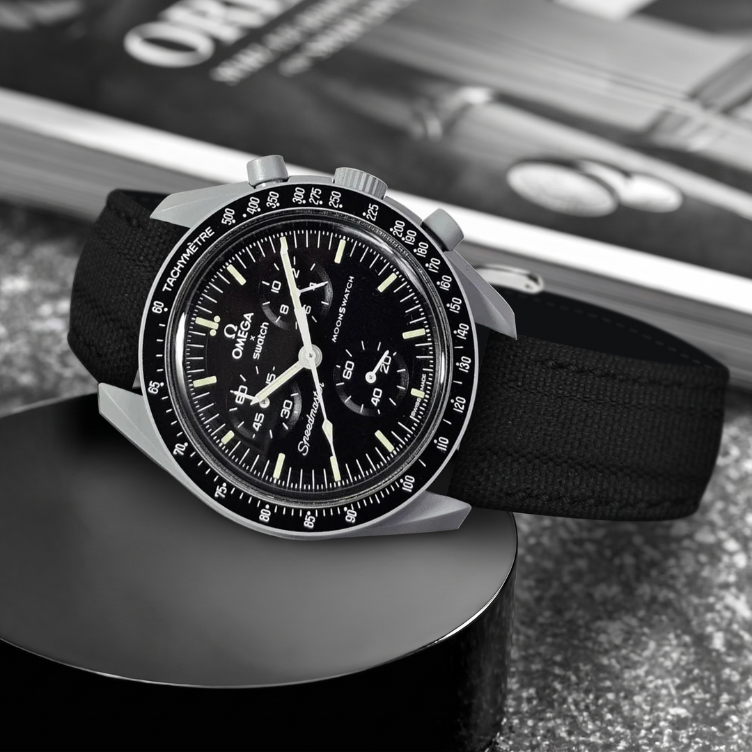 Omega MoonSwatch X Swatch Straps - Canvas Extreme Padded Black