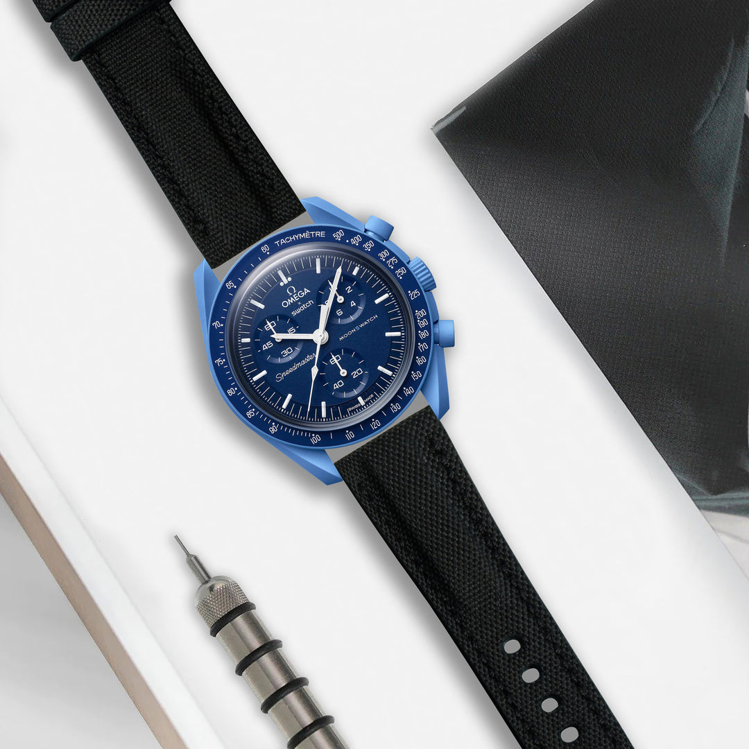 Omega MoonSwatch X Swatch Straps - Canvas Extreme Padded Black