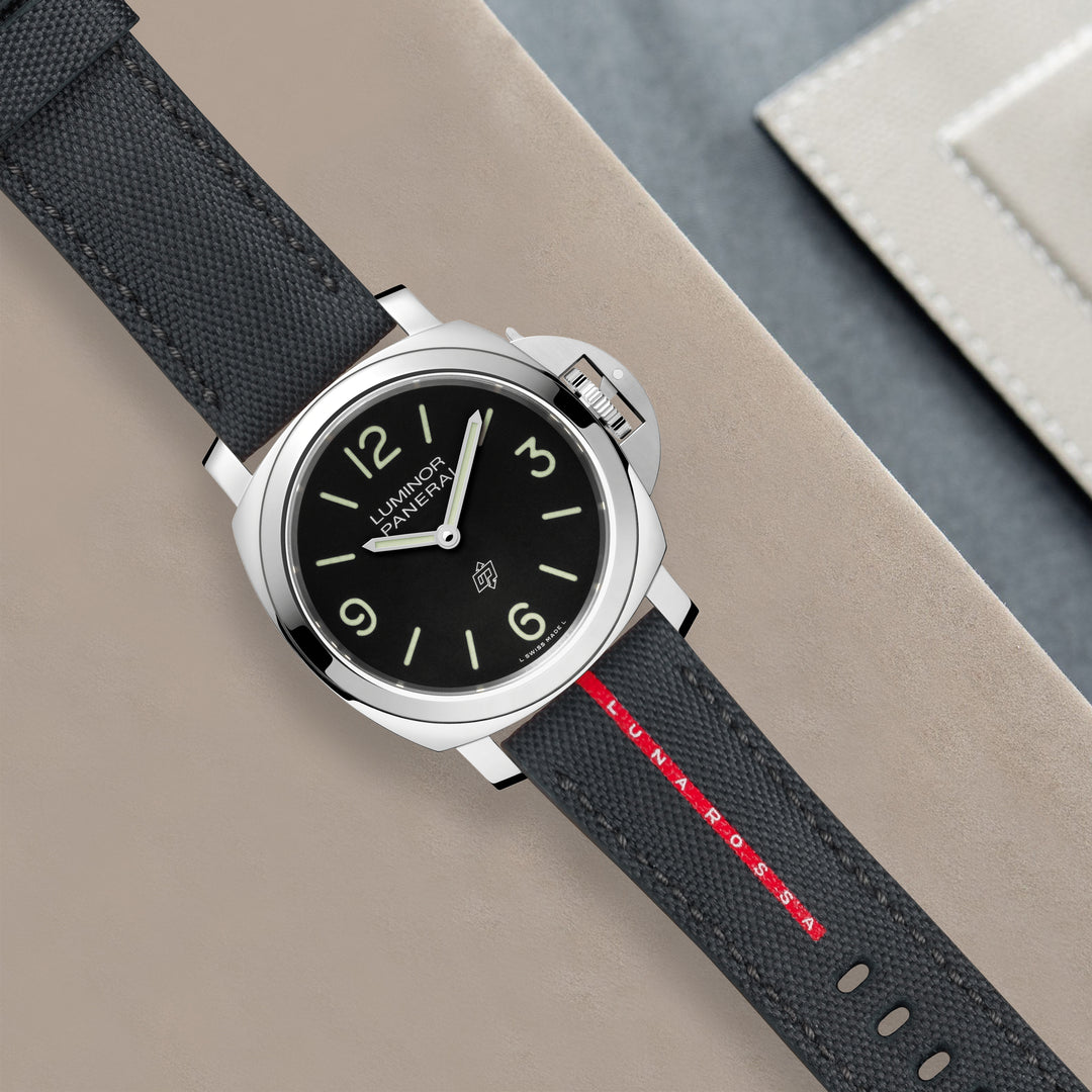 Panerai Luminor Straps - Canvas Grey Luna Rossa – Liger Straps