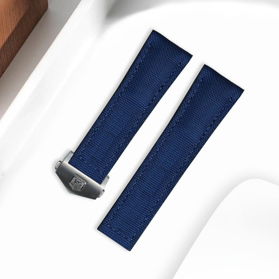 Tag heuer Formula 1 Straps - Canvas Navy Blue – Liger Straps