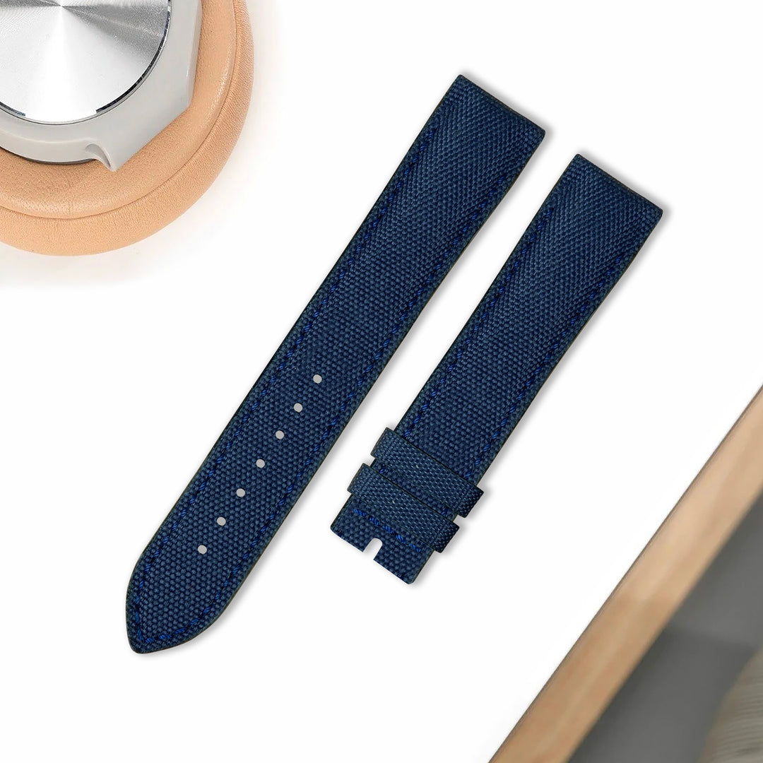 Cartier Dumont Straps - Canvas Navy Blue – Liger Straps