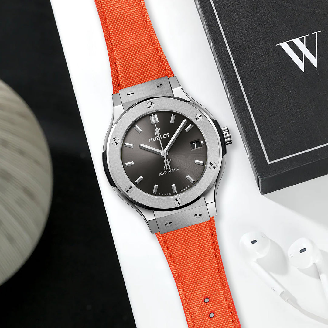 Hublot Straps - Canvas Orange – Liger Straps