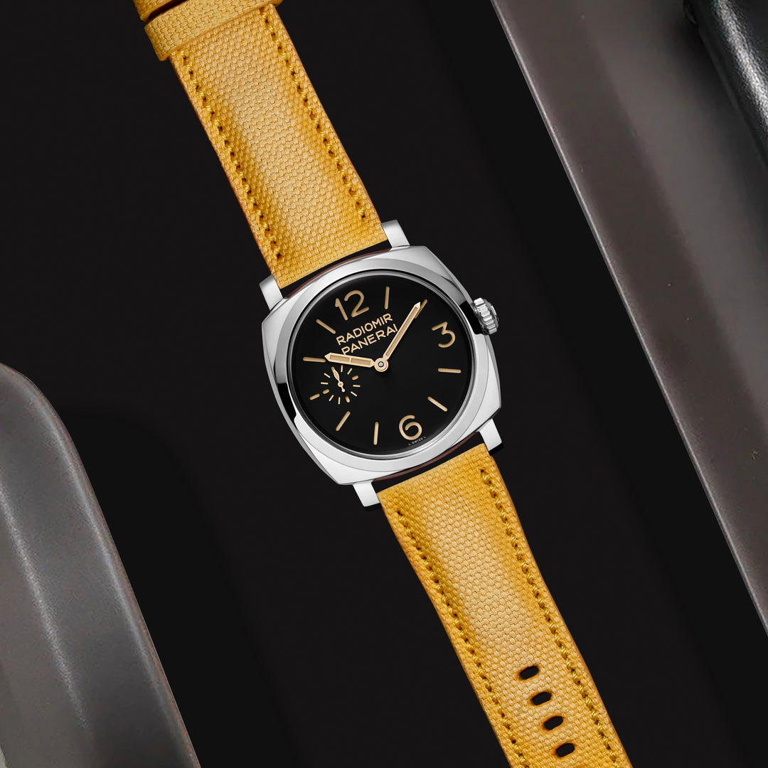 Panerai Radiomir 1940 Straps Vintage Canvas Yellow