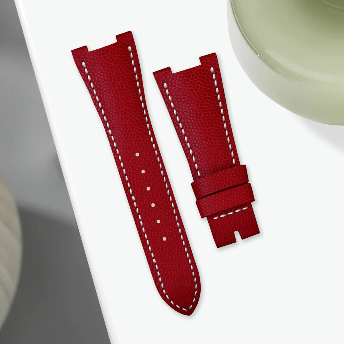 Patek Nautilus Straps - Caviar Red – Liger Straps