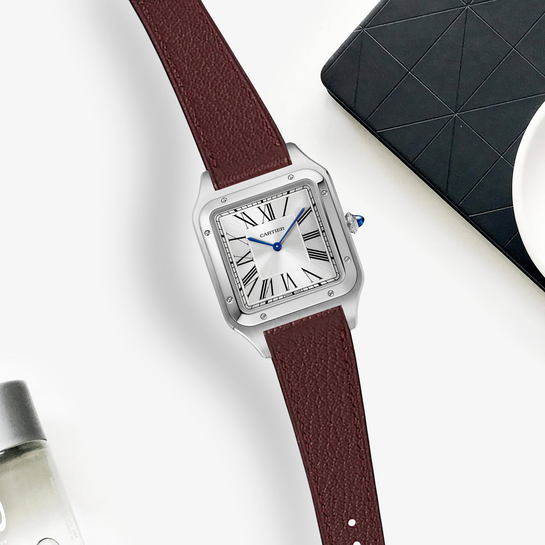 Cartier Dumont Straps - Chevre Bordeaux – Liger Straps