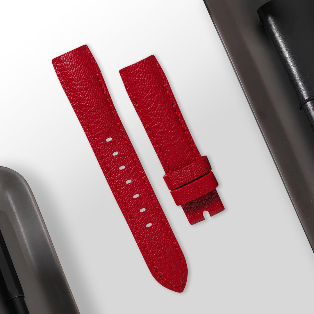 IWC Easx Change Straps - Chevre Red – Liger Straps