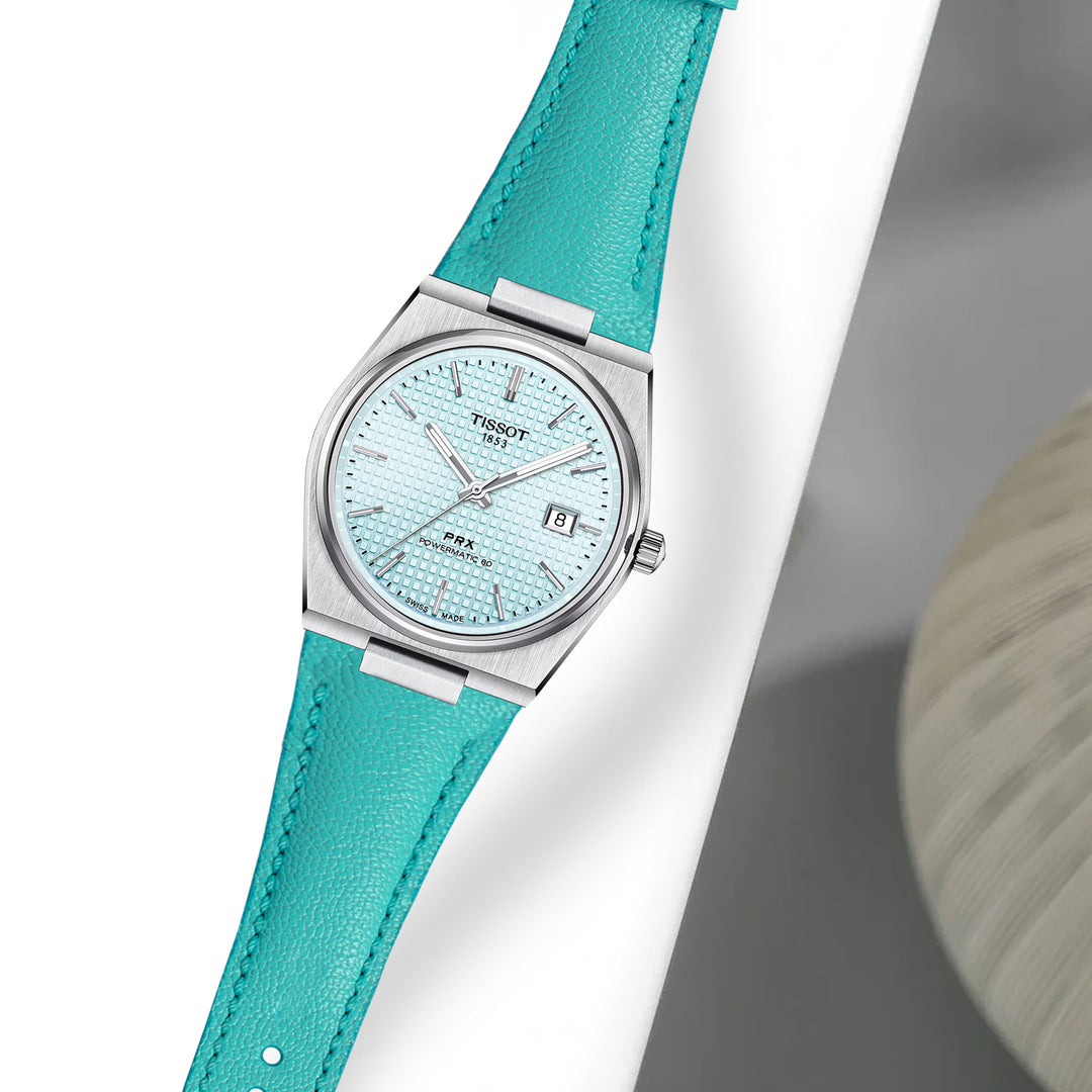 Tissot PRX Straps - Chevre Tiffany Blue – Liger Straps