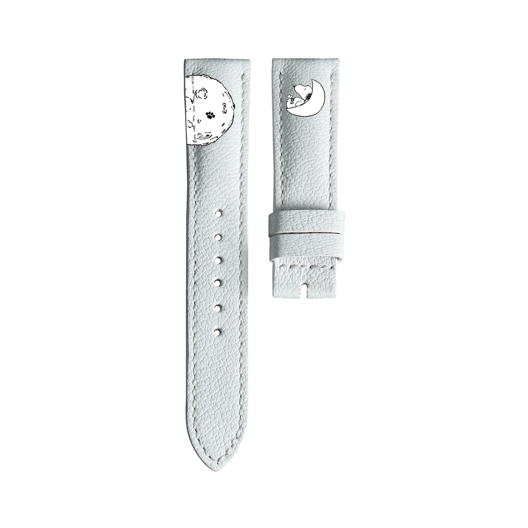 Omega MoonSwatch X Swatch Straps - Chevre White Snoopy – Liger Straps
