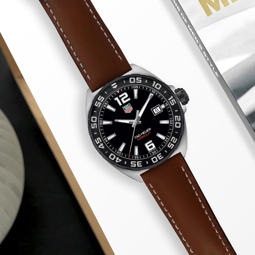 TAG Heuer レザーバングル liger-straps-cordovan-whiskey-
