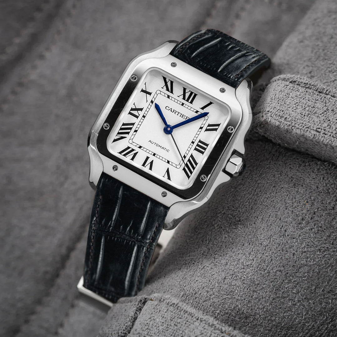 Cartier New Santos Quick Release Straps - Croco Black – Liger Straps