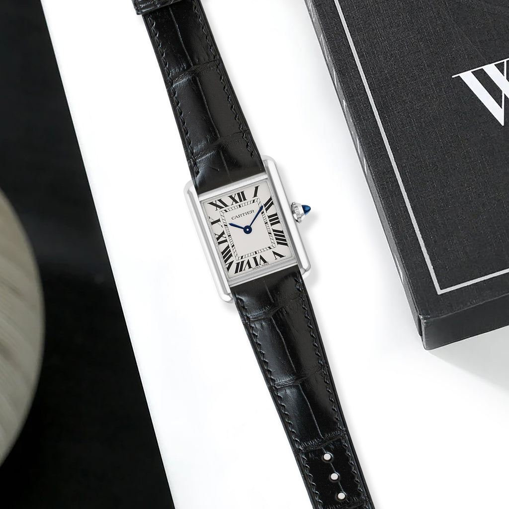 Cartier Tank Straps - Croco Black – Liger Straps