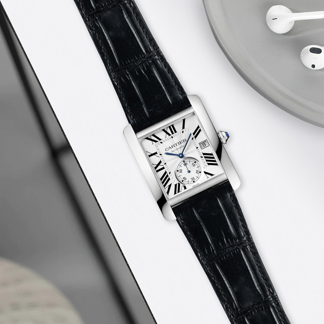 Cartier Tank Straps - Croco Black – Liger Straps